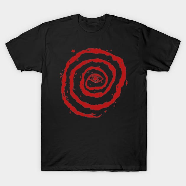 All-Seeing Void (Red) T-Shirt by NightmareCraftStudio